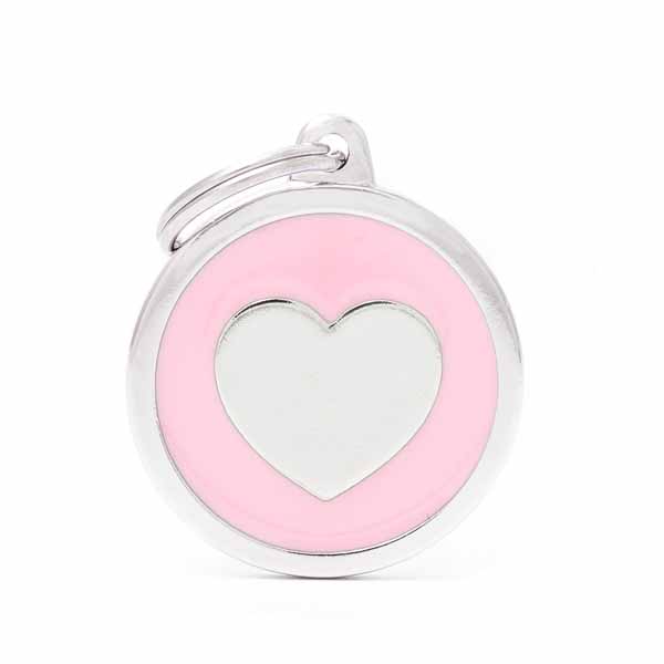 MY FAMILY MEDAGLIETTA CERCHIO (L) ROSA CUORE (REF. MFCH17PINKHEART) — confronto prezzi