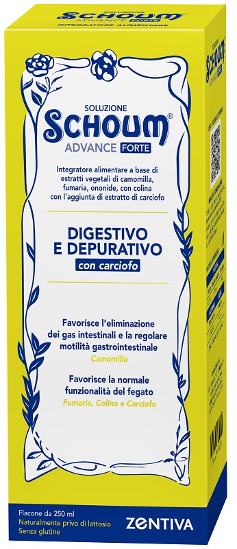 Zentiva Soluzione Schoum – Advance Forte Integratore Digestivo e Depurativo Potenziato, 250ml