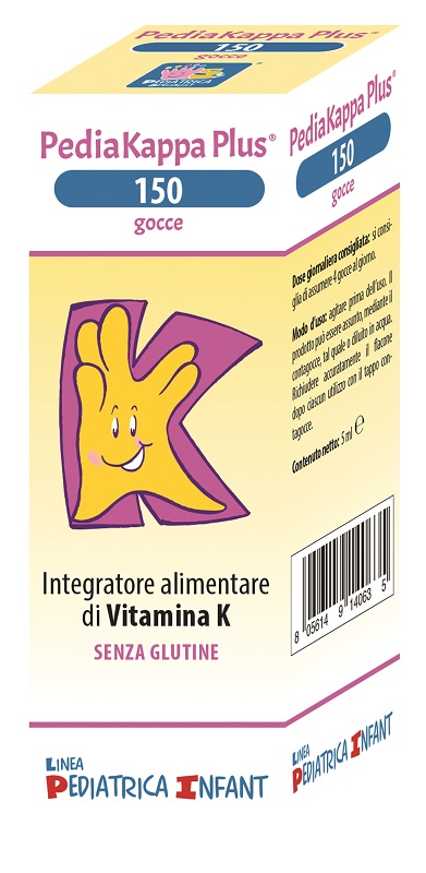 Pediatrica Pediakappa plus 150 ml - Integratore di vitamina K per la coagulazione del sangue, 5 ml