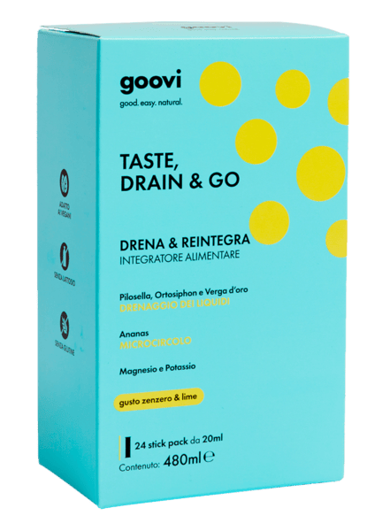 Goovi Integratore Drenante Zenzero&Lime 24 Stick