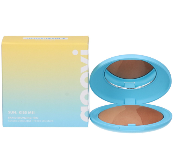 Goovi Sun, Kiss Me! Terra Abbronzante Trio Colore 01 Natural Rose Tan 1 pz Make up