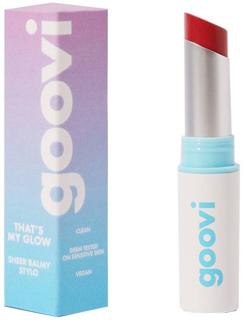 Goovi That’s My Glow Balsamo Labbra Colorato 04 Bitten Red, 2.5g
