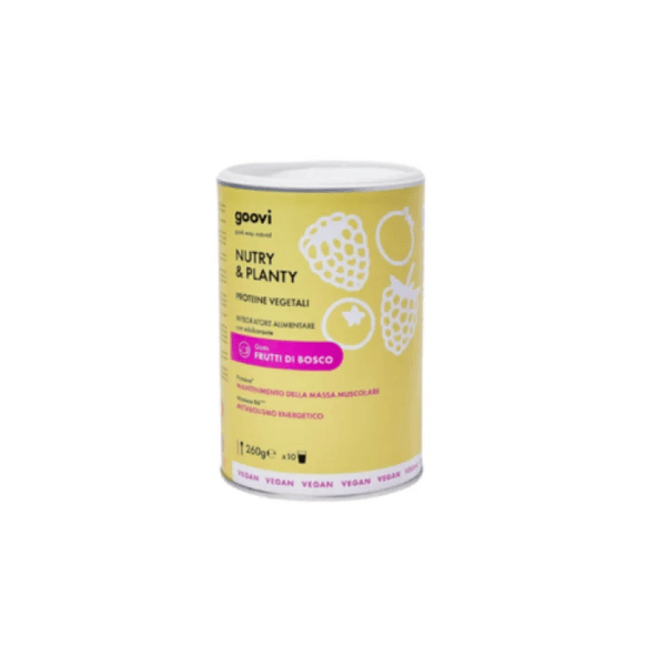 Goovi Nutry & Planty Proteine Vegetali Gusto Frutti di Bosco 1 pz Polvere