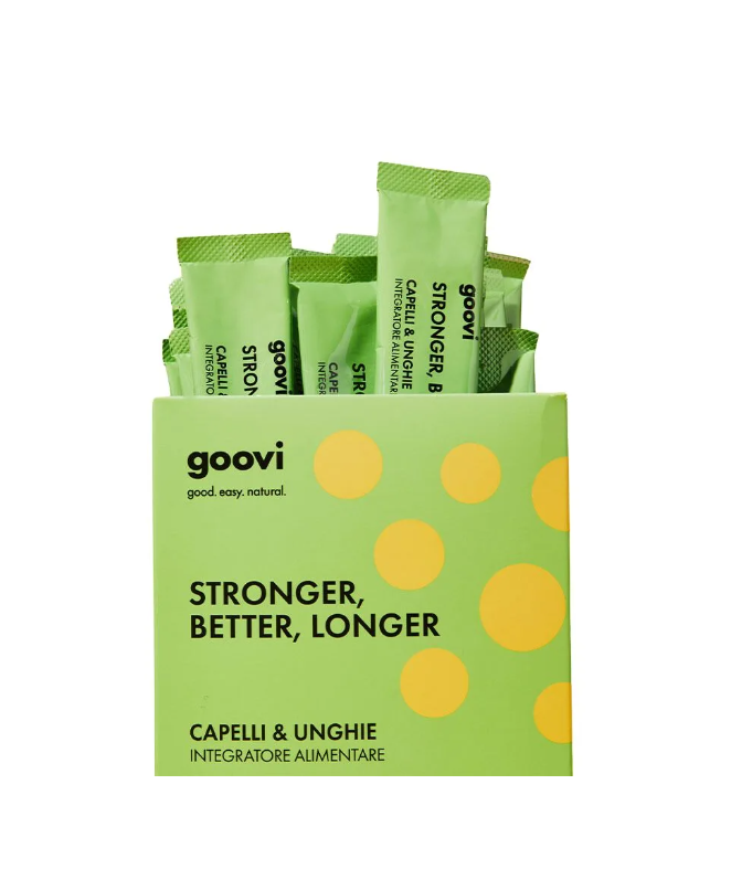 Goovi Stonger, Better, Longer 24 Stick Pack - Integratore Per Capelli & Unghie