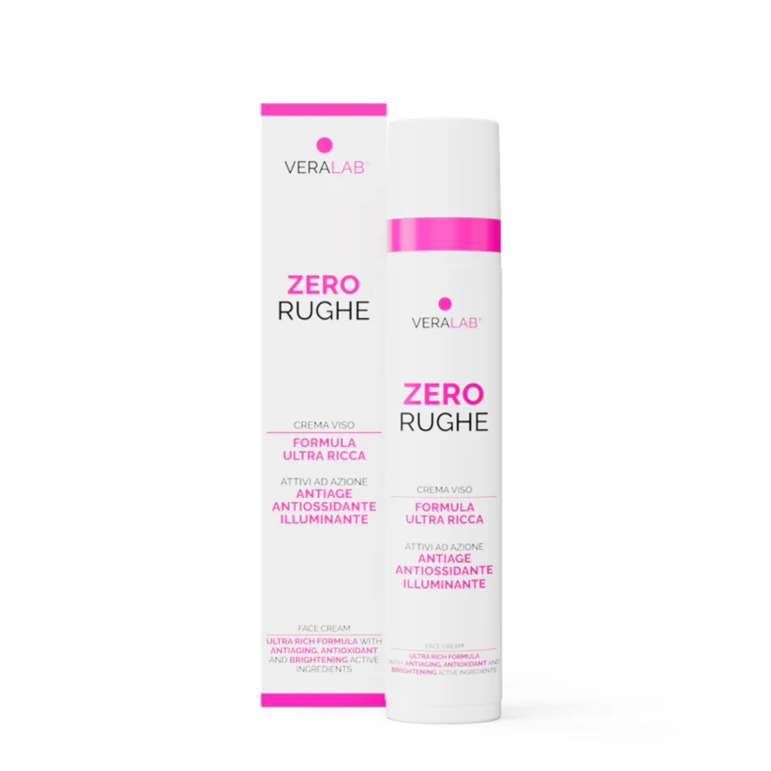 Zero Rughe, 50ml - Veralab, Crema Viso Nutriente Illuminante Antirughe