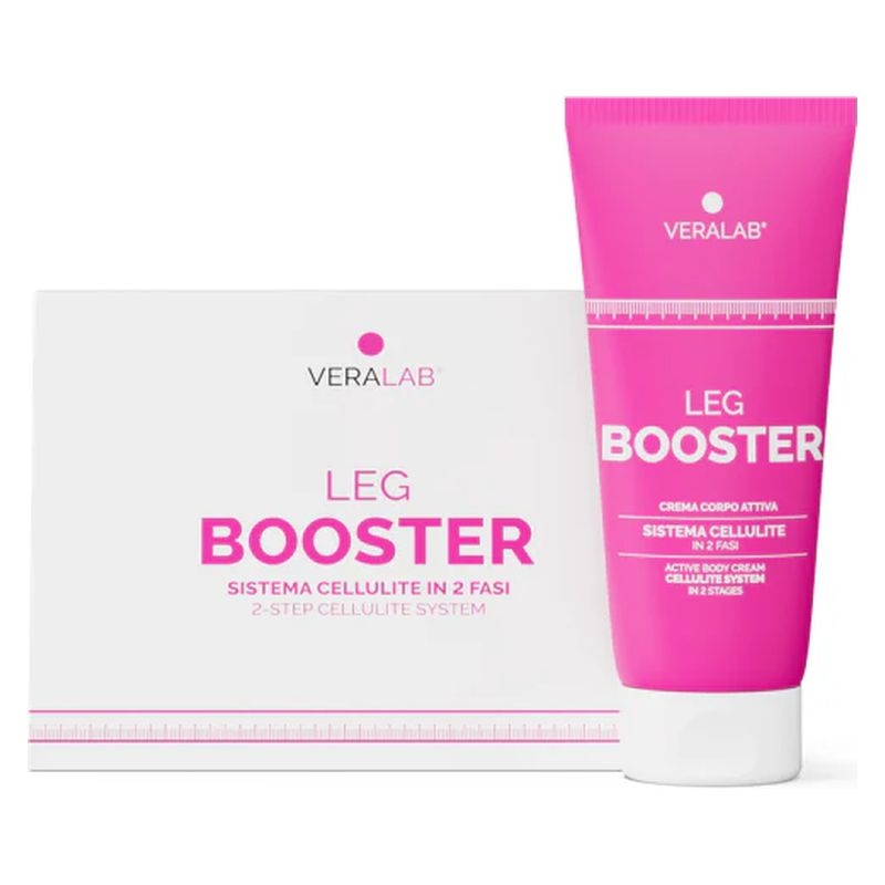 Veralab Leg Booster Sistema Cellulite In 2 Fasi Con Crema 200ml + Guaina Ciclista Taglia Ml — confronto prezzi