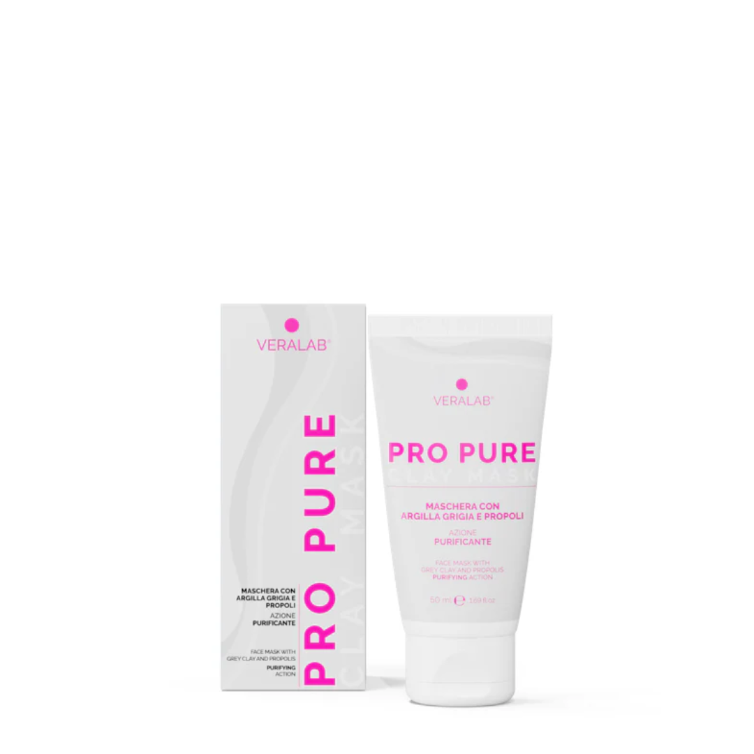 Veralab Pro Pure Clay Mask Maschera Viso Purificante Riequilibrante 50ml