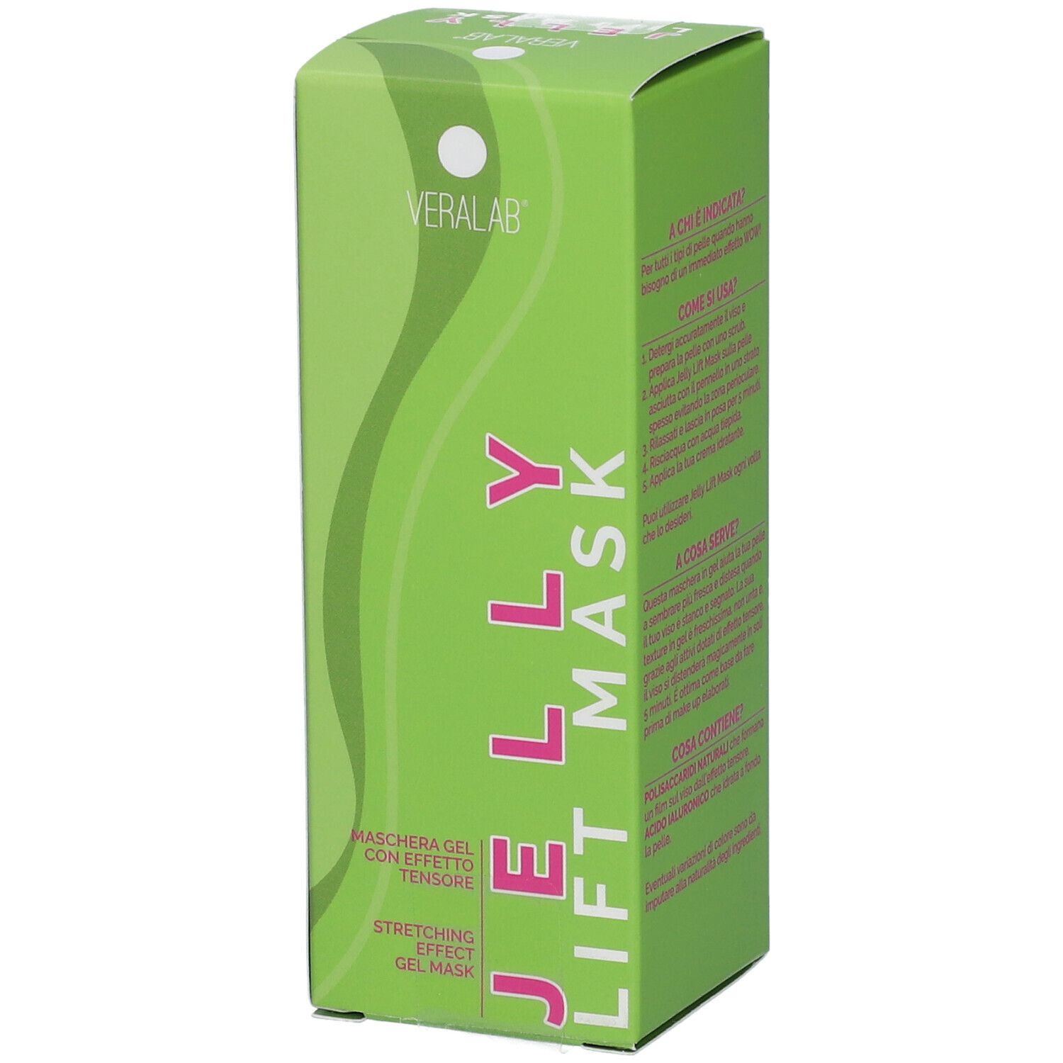 Veralab Jelly Lift Mask Maschera Gel Viso Effetto Tensore 50ml