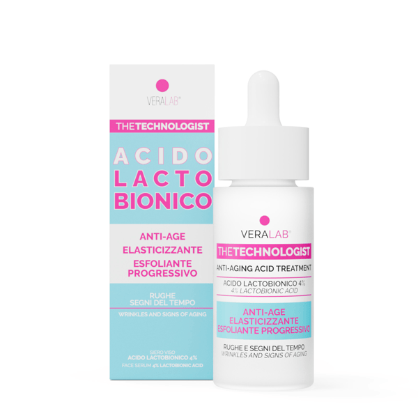 Veralab Siero Viso Acido Lactobionico Anti Age Elasticizzante 30 ml