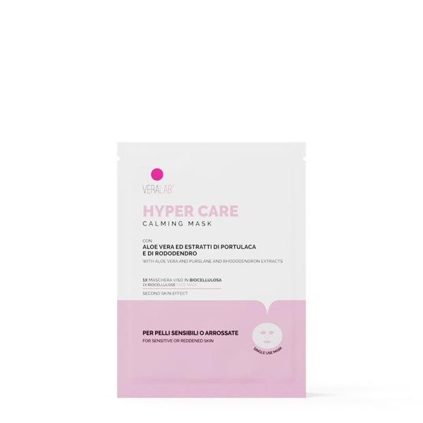 VeraLab Hyper Care Mask Maschera Viso In Biocellulosa Lenitiva, 15ml