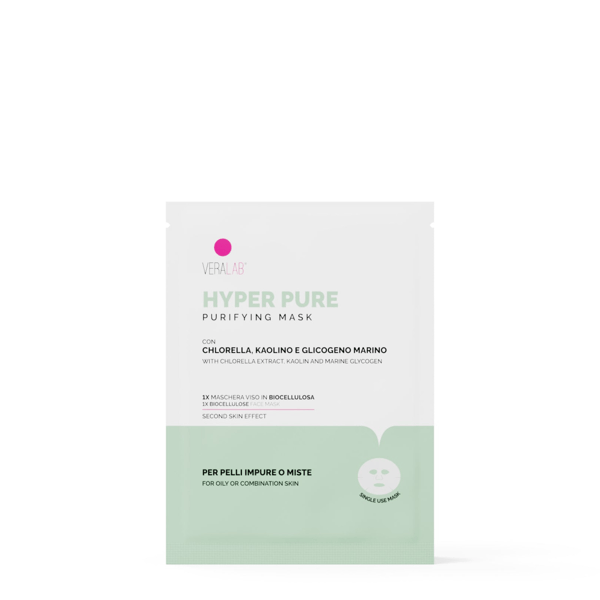 VeraLab Hyper Pure Mask Maschera Viso in Biocellulosa Purificante, 15ml