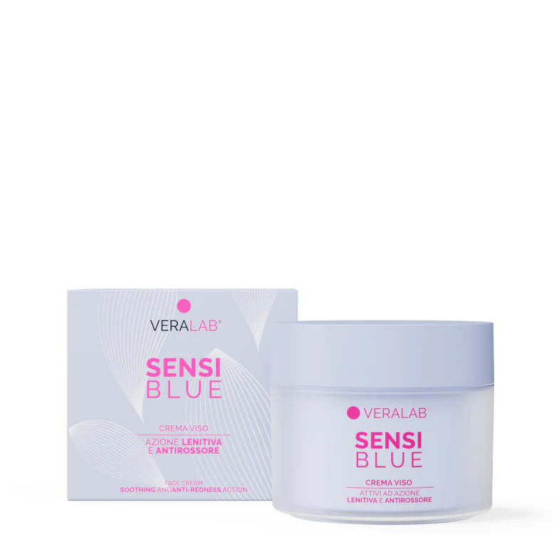 Veralab Sensiblue Crema Viso Lenitiva Antirossore 45 Ml ml per la pelle