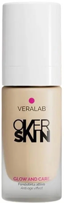 Veralab Overskin Glow And Care 02 Shell Fondotinta Attivo Idratante E Luminoso 30ml