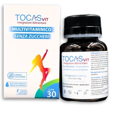 Tocasvit Integratore Multivitaminico E Multiminerale Senza Zuccheri 30 Compresse