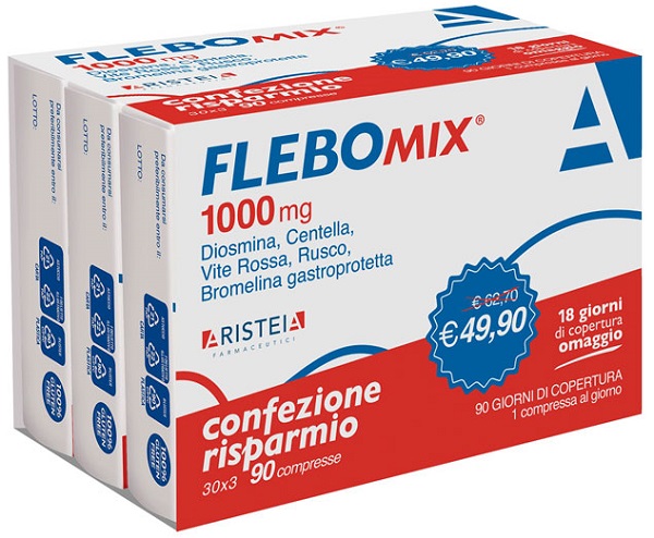 Flebomix 1000 mg 90 compresse tri-pack — confronto prezzi