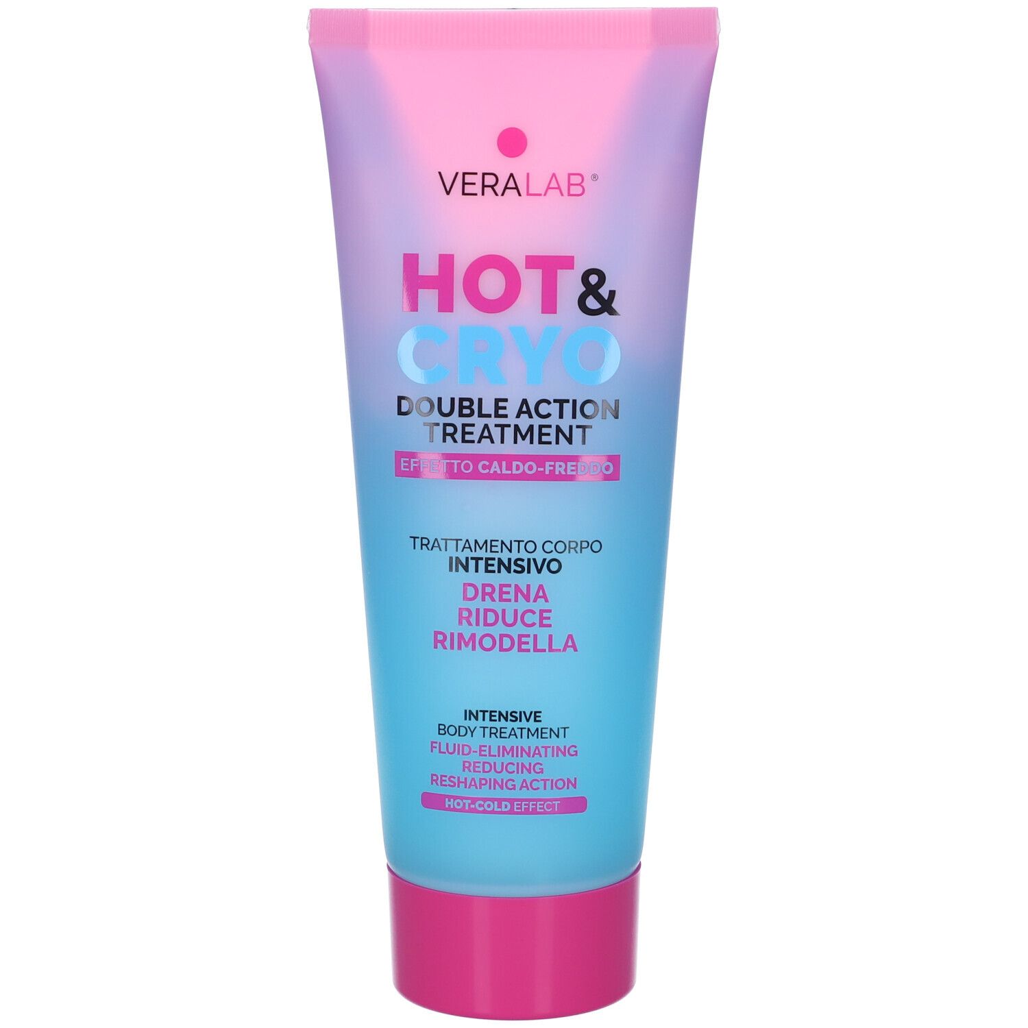 Veralab Hot & Cryo Trattamento Intensivo Corpo Gel Crema 200 ml per la pelle