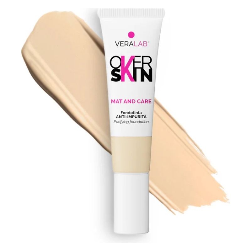 Veralab Overskin Mat And Care 03 Vanilla Fondotinta Anti-impurità