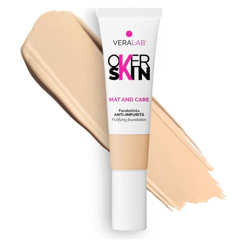 Veralab Overskin Mat And Care 2.5 Desert Fondotinta Anti-impurità