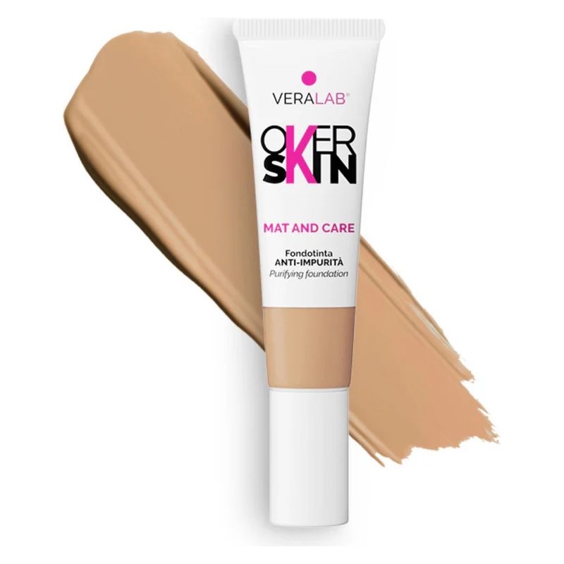 Veralab Overskin Mat And Care 8.5 Macadamia Fondotinta Anti-impurità