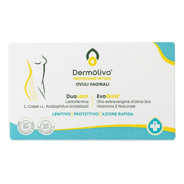 Dermolivo Ovuli Vaginali: Idratazione e Ripristino Flora Intima - 10 Ovuli