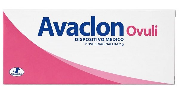 Avaclon Dispositivo Per Secchezza E Riparazione Della Mucosa Vaginale 7 Ovuli Da 2 Grammi