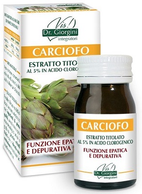 Vis Dr. Giorgini Carciofo Integratore Estratto Titolato per la Funzione Epatica e Depurativa 60 Pastiglie
