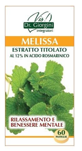 Dr. Giorgini Melissa Estratto Titolato Integratore 60 Pastiglie