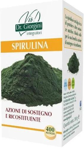 Dr Giorgini Spirulina Integratore Alimentare Ricostituente 400 Pastiglie
