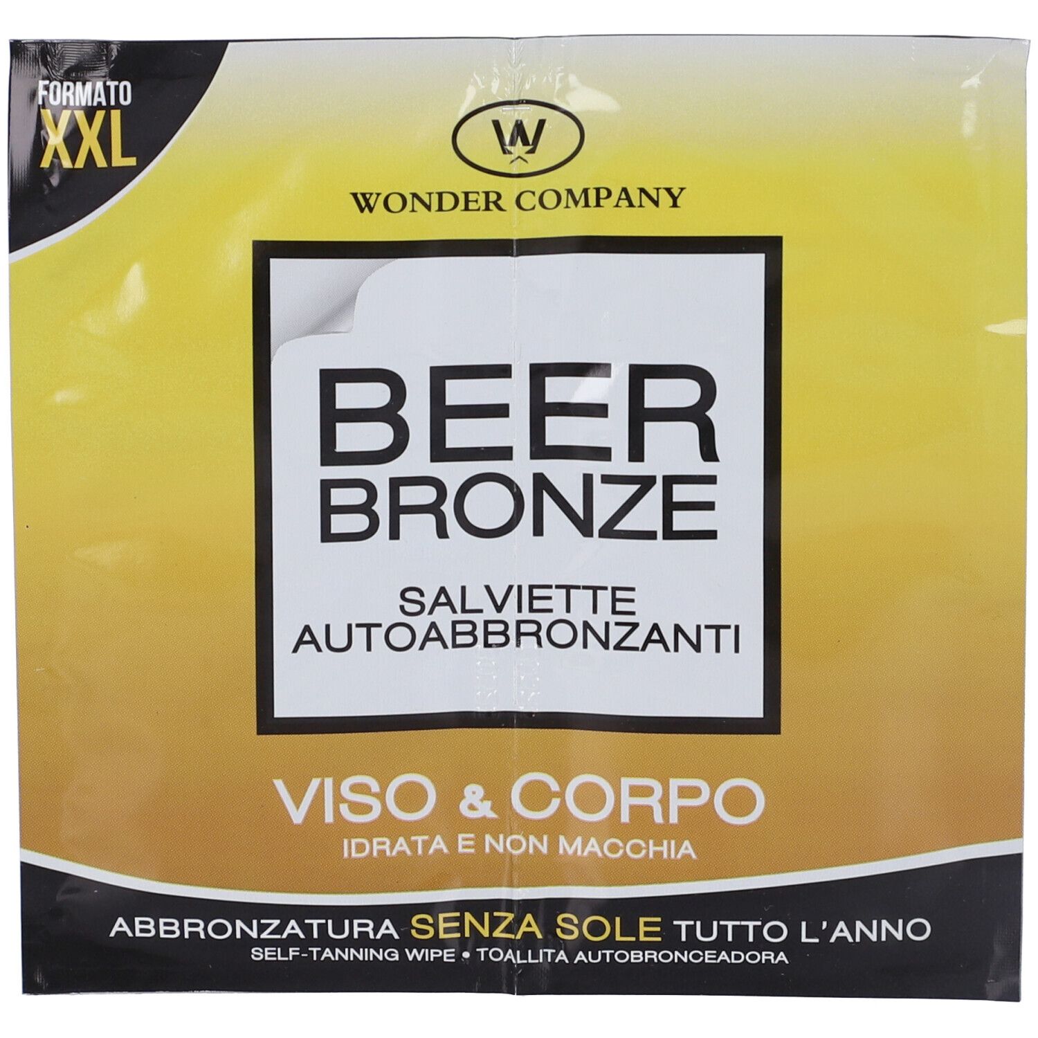 Wonder Company Beer Bronze Salviette Abbronzanti 1 pz