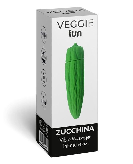 Veggie Fun Massaggiatore Vibrante Zucchina 12 cm