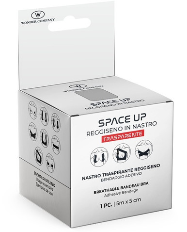 LR Wonder Company - Space Up Boob Tape Reggiseno in Nastro Trasparente 5M X 5 Cm Confezione 1 Pezzo — confronto prezzi