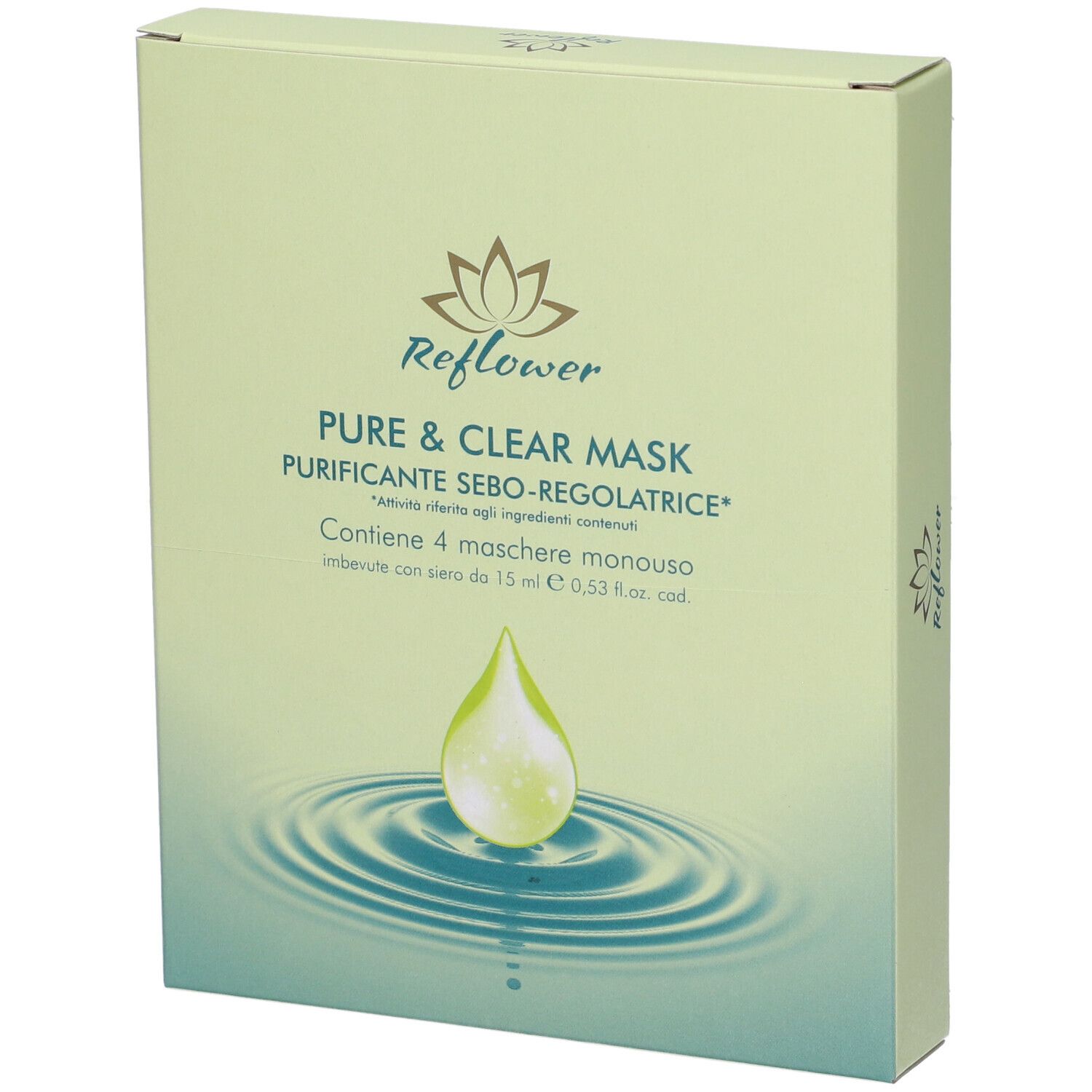 Reflower Pure&Clear Purificante Sebo-Regolatrice 60 ml Maschera viso