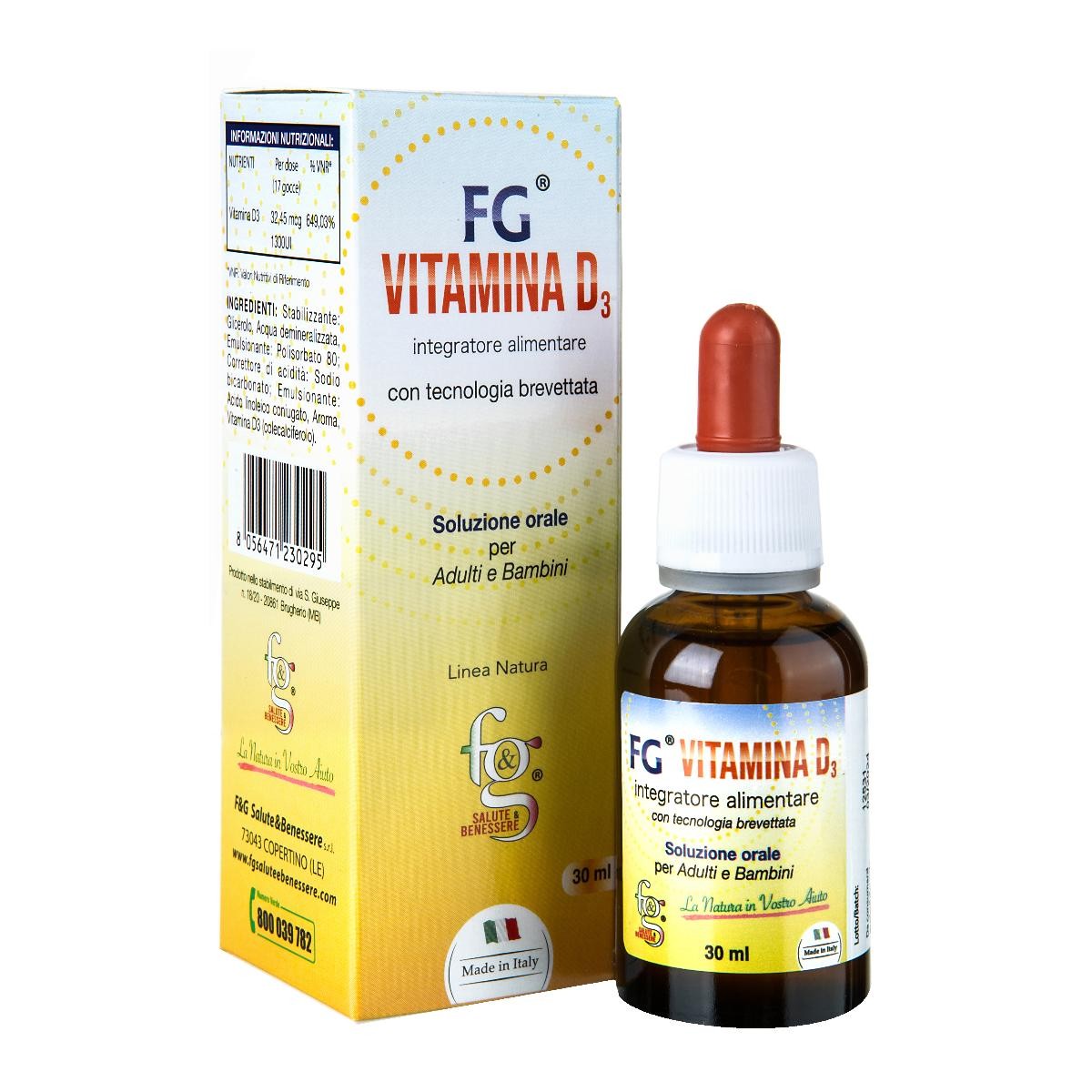 FG VITAMINA D3 30ML — confronto prezzi