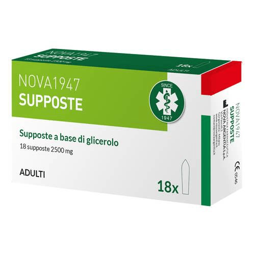 Nova 1947 Supposte a Base di Glicerolo Per Facilitare l'Espulsione delle Feci 18 supposte