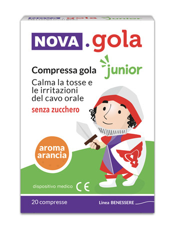 Nova gola junior arancia 20 compresse senza zucchero — confronto prezzi