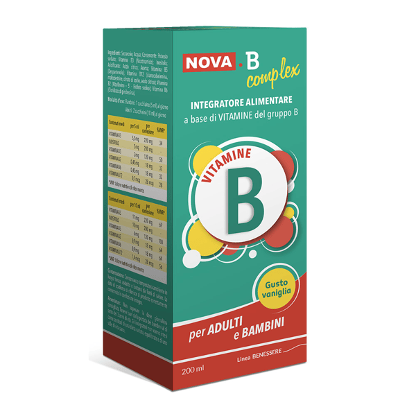 Nova.B Complex Sciroppo Integratore di Vitamine B 200 ml