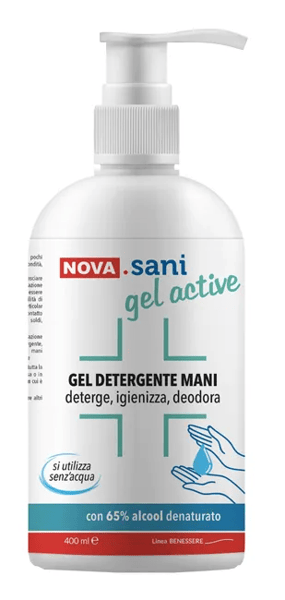 Nova SaniGel Active 400 ml Gel Mani Igienizzante Senza Risciacquo — confronto prezzi