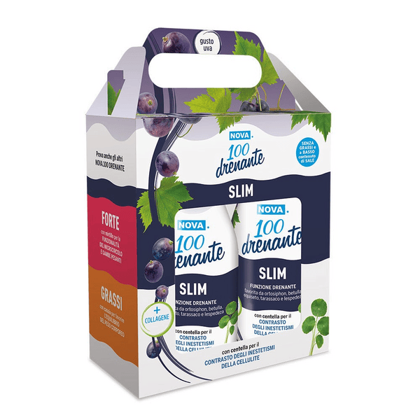 Nova Argentia Nova 100 Drenante Slim Integratore Drenaggio 2 Flaconi Da 300 Ml