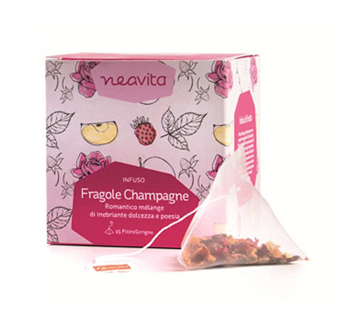 Neavita Fragole e Champagne Infuso di Frutta in Filtroscrigno, 15 Filtri