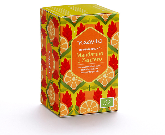 Neavita Mandarino e Zenzero Infuso Biologico, 15 Filtri
