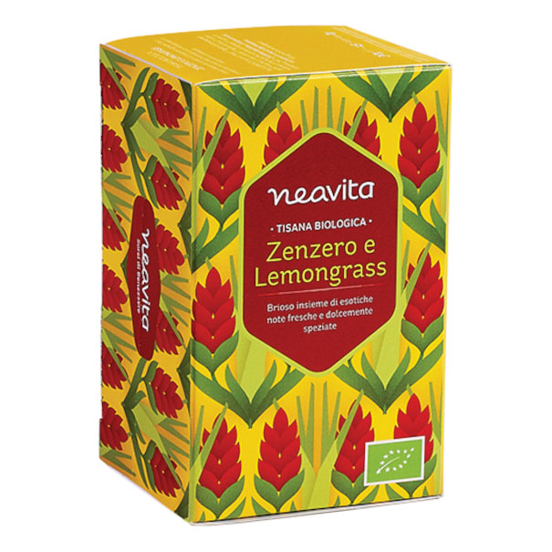 Neavita Zenzero e Lemongrass Tisana Biologica, 15 Filtri