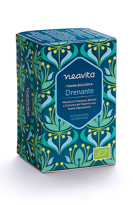 Neavita Drenante Tisana Biologica Integratore Alimentare, 15 Filtri