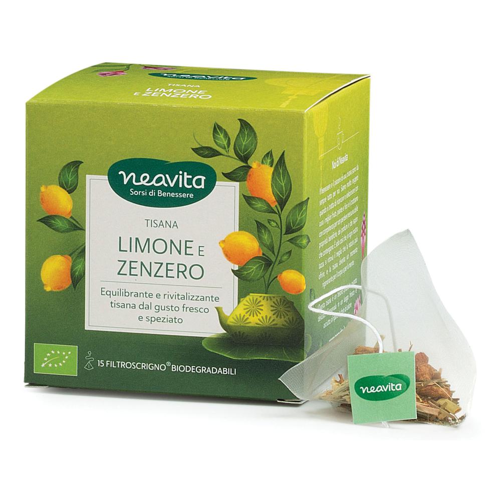 Neavita Filtroscrigno Tisana Limone E Zenzero Bio 15 Filtri