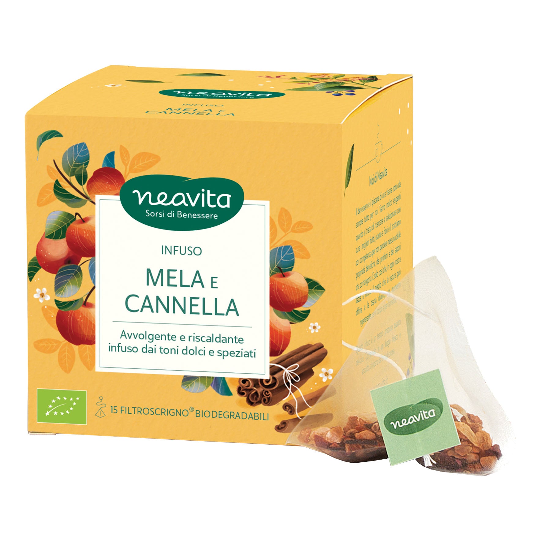 Neavita Filtroscrigno Infuso Mela Cannella Bio 15 Filtri