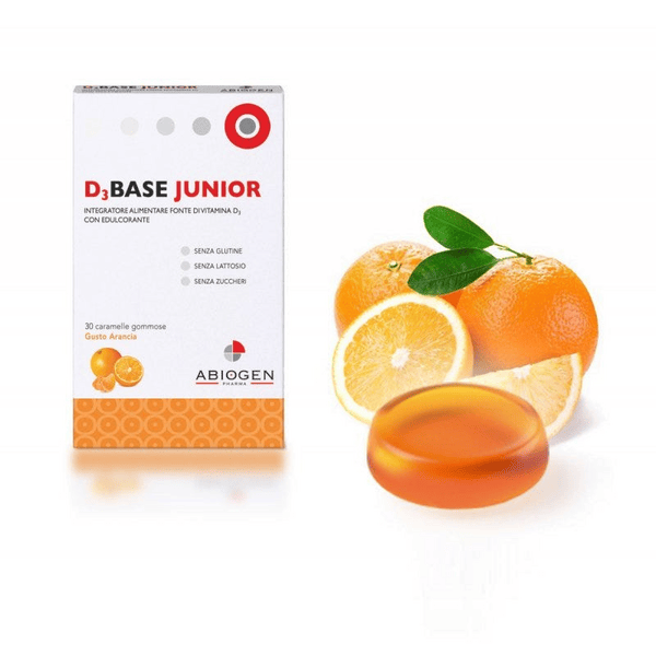 Abiogen D3Base Junior Integratore di Vitamina D Bambini 30 Caramelle Arancia — confronto prezzi