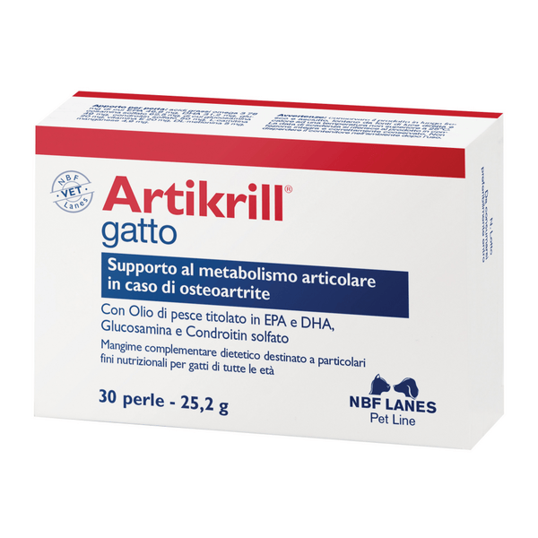 Nbf Lanes Artikrill Integratore Articolare Gatto 30 Perle — confronto prezzi