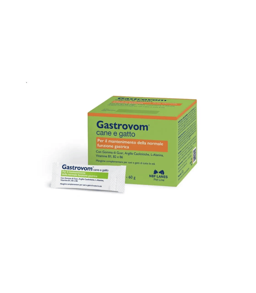 Gastrovom Cane e Gatto Viscogel Mangime Complementare Per La Funzione Gastrica 30 Stickpack