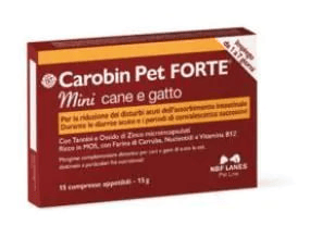 Carobin Pet Forte Mini 15 Compresse Mangime Complementare Cani e Gatti per Disturbi Intestinali — confronto prezzi