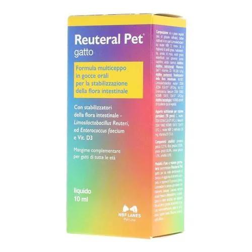 Reuteral Pet Gatto Gocce Orali per Stabilizzazione della Flora Intestinale 10 ml