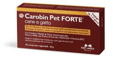 Carobin Pet Forte Mangime Complementare Per Disturbi intestinali Cani E Gatti 30 Compresse — confronto prezzi